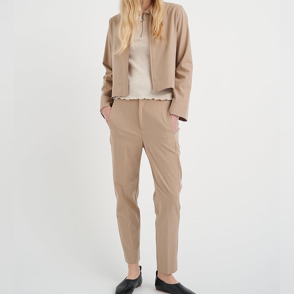 INWEAR NakitaIW Flat Pant Tailored trousers size 8 - beige